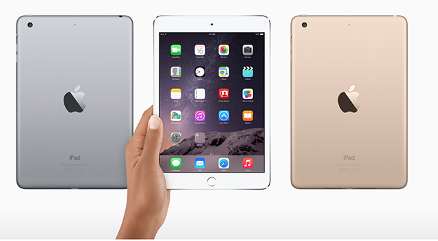 iPad Mini 3: Thêm màu vàng và Touch ID, cấu hình không đổi